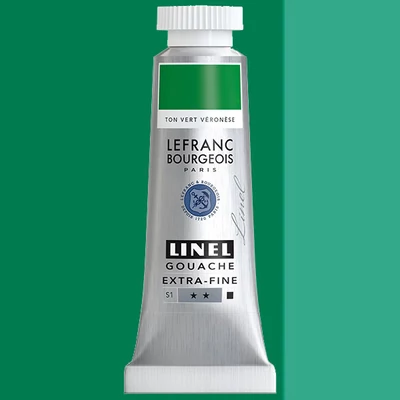 L&B Linel extra fine gouache festék, 14 ml - 551, veronese green hue