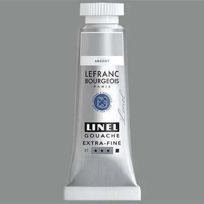 L&B Linel extra fine gouache festék, 14 ml - 710, silver