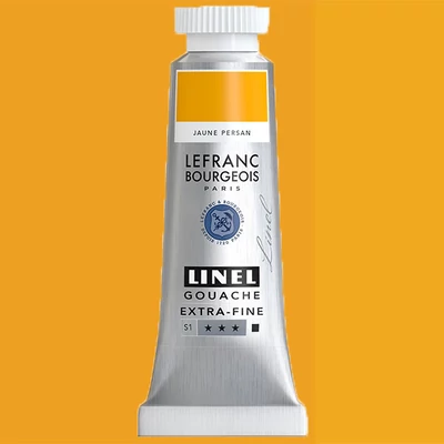 L&amp;amp;B Linel extra fine gouache festék, 14 ml - 843, persian yellow medium