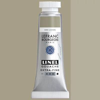 L&B Linel extra fine gouache festék, 14 ml - 846, lichen grey