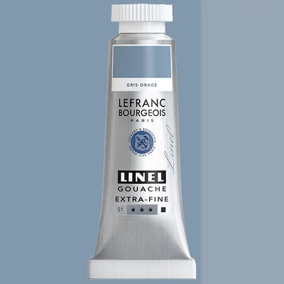 L&B Linel extra fine gouache festék, 14 ml - 847, storm grey