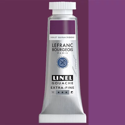 L&amp;amp;B Linel extra fine gouache festék, 14 ml - 860, quinacridone violet