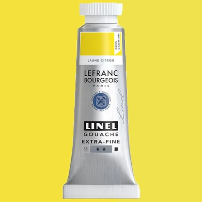 L&B Linel extra fine gouache festék, 14 ml - 898, cadmium free-lemon yellow