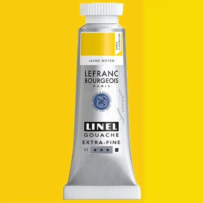 L&B Linel extra fine gouache festék, 14 ml - 899, cadmium-free medium yellow