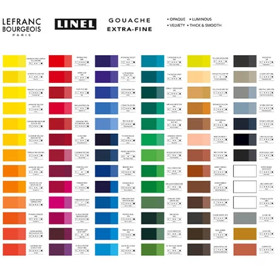 L&amp;B Linel extra fine gouache festék, 14 ml - különféle színekben