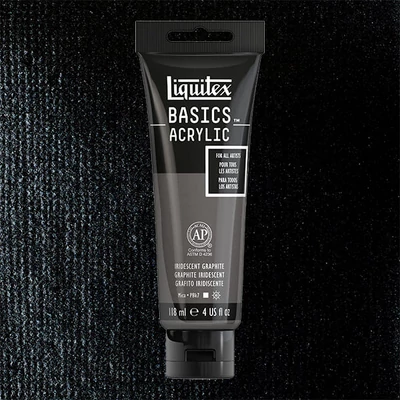 Liquitex Basics akrilfesték, 118 ml - 049, iridescent graphite