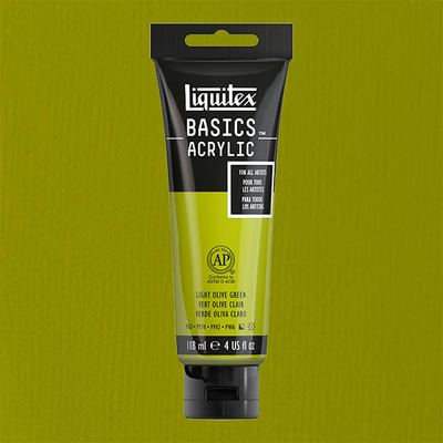 Liquitex Basics akrilfesték, 118 ml - 218, light olive green