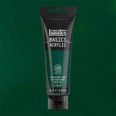 Liquitex Basics akrilfesték, 118 ml - 317, phthalocyanine green