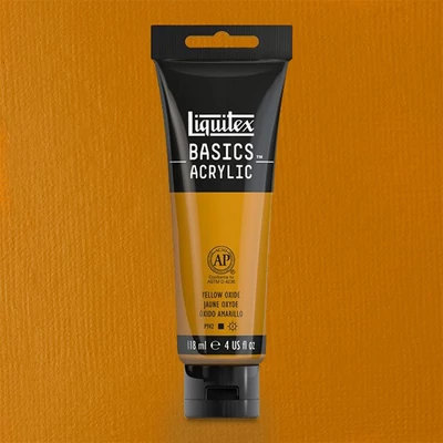 Liquitex Basics akrilfesték, 118 ml - 416, yellow oxide