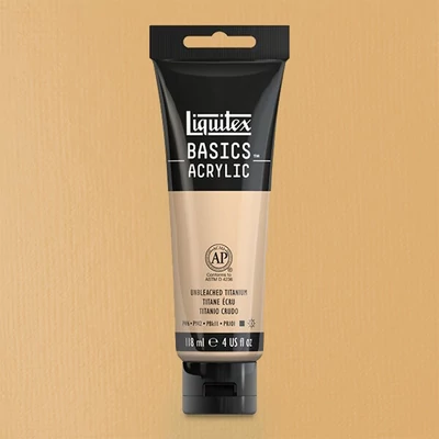 Liquitex Basics akrilfesték, 118 ml - 434, unbleached titanium