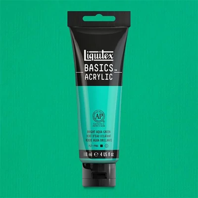 Liquitex Basics akrilfesték, 118 ml - 660, aqua green bright