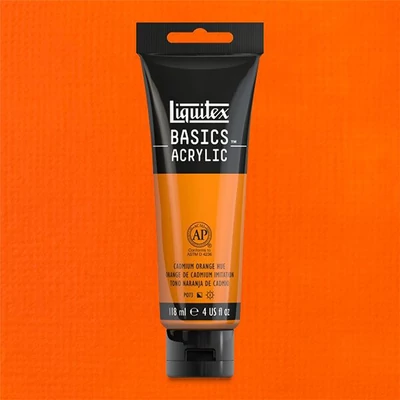 Liquitex Basics akrilfesték, 118 ml - 720, cadmium orange hue	