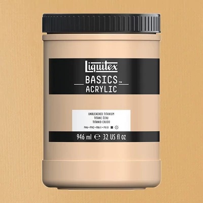 Liquitex Basics akrilfesték, 946 ml - 434, unbleached titanium