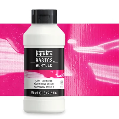 Liquitex Basics Gloss Fluid vékonyító médium, 250 ml - fényes