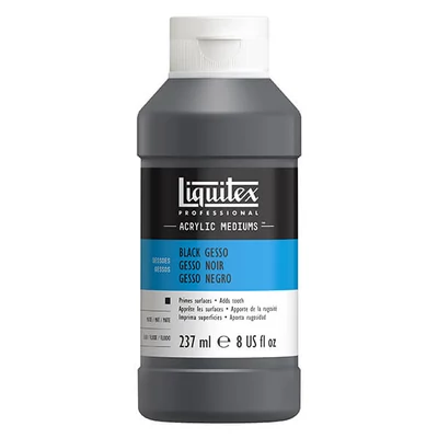 Liquitex Gesso alapozó, 237 ml - fekete