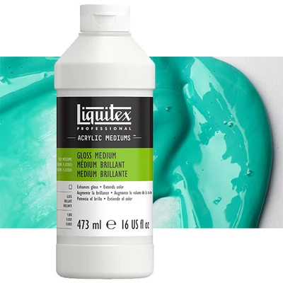 Liquitex Gloss Fluid vékonyító médium és lakk, fényes - 473 ml