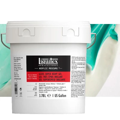 Liquitex Gloss Super Heavy Gel vastagító médium, 3,78 l - fényes
