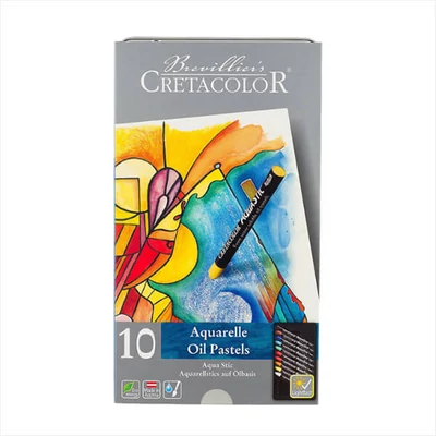 Cretacolor Aqua Stic akvarellkréta készlet - 10 db, fémdobozos
