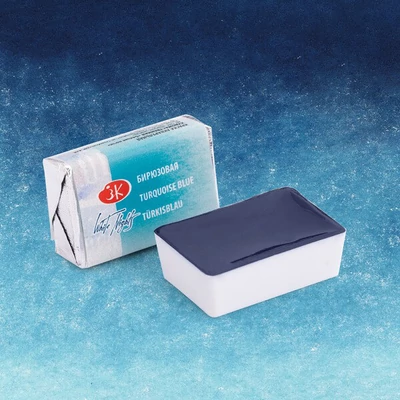 White Nights szilkés akvarellfesték, 2,5 ml - 507, turquoise blue