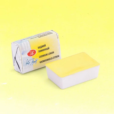 White Nights szilkés akvarellfesték, 2,5 ml - 203, cadmium lemon