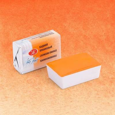 White Nights szilkés akvarellfesték, 2,5 ml - 304, cadmium orange