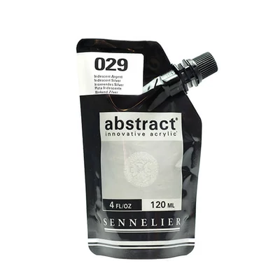 Sennelier Abstract akrilfesték, 120 ml - 029, iridescent silver