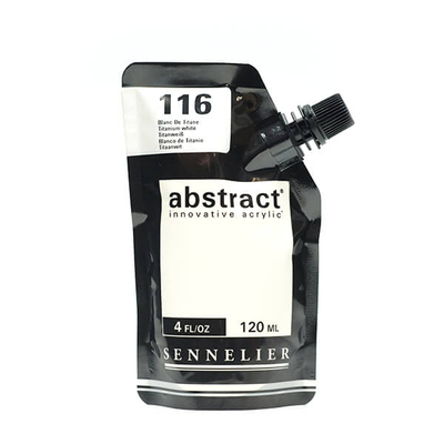 Sennelier Abstract akrilfesték, 120 ml - 116, titanium white