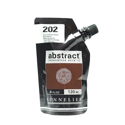 Sennelier Abstract akrilfesték, 120 ml - 202, burnt umber