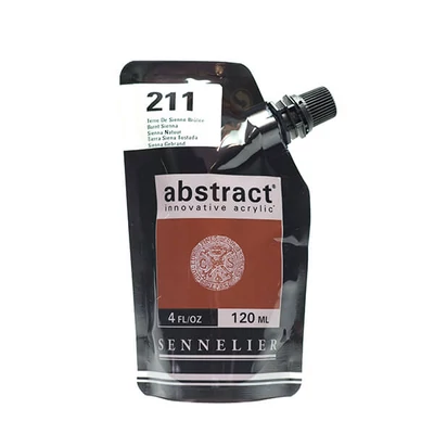 Sennelier Abstract akrilfesték, 120 ml - 211, burnt sienna