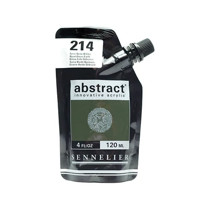 Sennelier Abstract akrilfesték, 120 ml - 214, burnt green earth