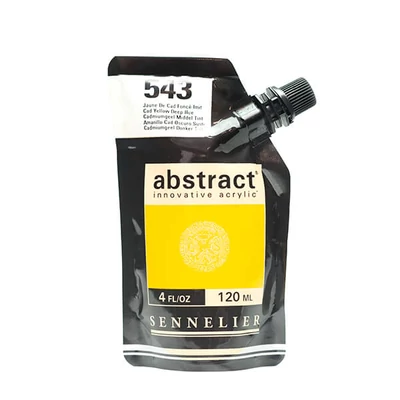 Sennelier Abstract akrilfesték, 120 ml - 543, cadmium yellow deep hue