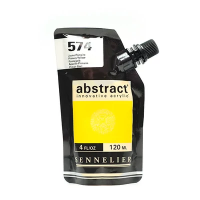 Sennelier Abstract akrilfesték, 120 ml - 574, primary yellow
