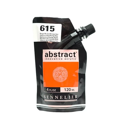 Sennelier Abstract akrilfesték, 120 ml - 615, cadmium red orange hue