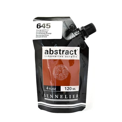 Sennelier Abstract akrilfesték, 120 ml - 645, chinese orange