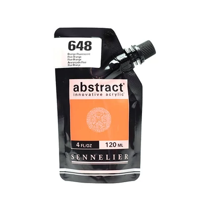 Sennelier Abstract akrilfesték, 120 ml - 648, fluo orange