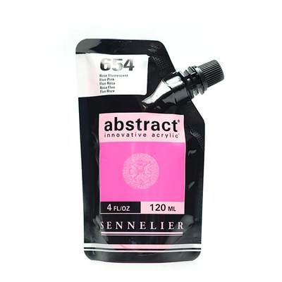 Sennelier Abstract akrilfesték, 120 ml - 654, fluo pink