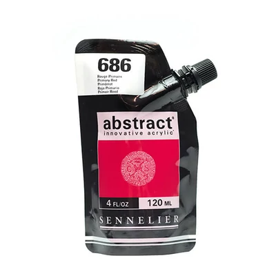 Sennelier Abstract akrilfesték, 120 ml - 686, primary red