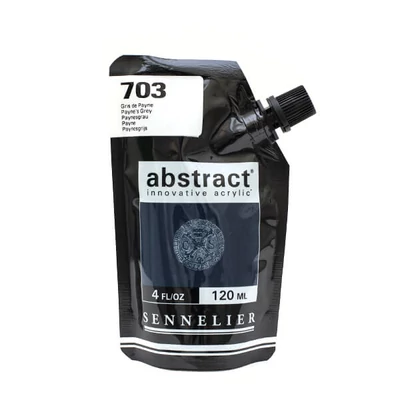 Sennelier Abstract akrilfesték, 120 ml - 703, payne's grey