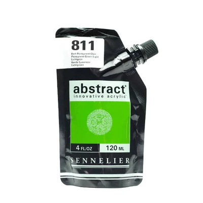 Sennelier Abstract akrilfesték, 120 ml - 811, permanent green light