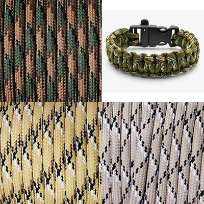 Paracord 550, méterben, 4 mm, camo - különféle színekben