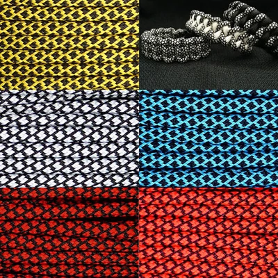 Paracord 550, méterben, 4 mm, diamond camo - különféle színekben
