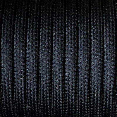 Paracord 550, méterben, 4 mm - fekete