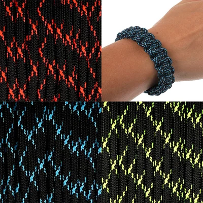 Paracord 550, méterben, 4 mm, T vírus - különféle színekben