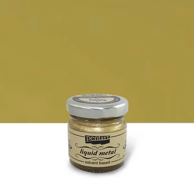 Pentart folyékony fém, 30 ml - antikarany