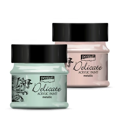 Delicate metál akrilfesték, 50 ml - különféle színek
