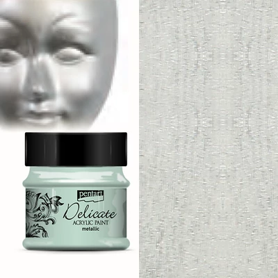 Delicate metál akrilfesték, 50 ml - ezüst
