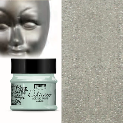 Delicate metál akrilfesték, 50 ml - antikezüst