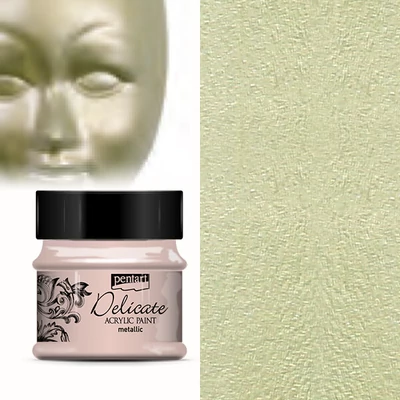 Delicate metál akrilfesték, 50 ml - fehérarany