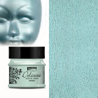 Delicate metál akrilfesték, 50 ml - kékezüst