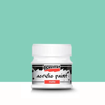 Pentart matt akrilfesték, 50 ml - menta
